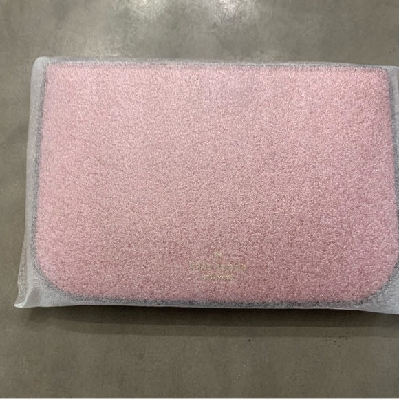 NWT Kate Spade Glimmer Glitter Pochette in Mitten Pink - Picture 4 of 7
